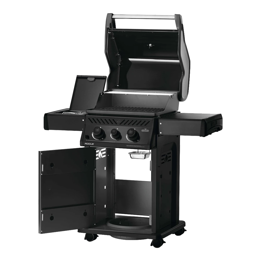 Limited Edition Napoleon Rogue 365 - Mat Zwart Met Zijbranders - Gas Barbecue - Afbeelding 4