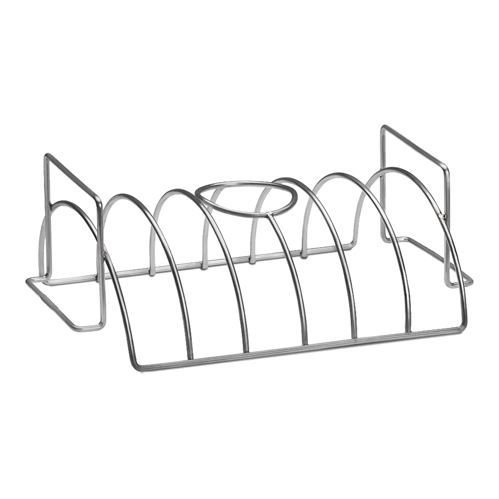 RVS Sparerib- En Braadstukhouder - Napoleon 2 RVS Sparerib- En Braadstukhouder - Napoleon - Afbeelding 2